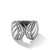 Sculpted Cable Ring with Pavé Diamonds, Size 8