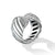 Sculpted Cable Ring with Pavé Diamonds, Size 7