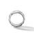Sculpted Cable Band Ring in Sterling Silver, Size 6
