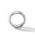 Sculpted Cable Band Ring in Sterling Silver, Size 8