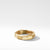 Faceted Band Ring in 18K Yellow Gold, Size 10