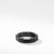 Faceted Band Ring in Black Titanium, Size 10