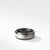 Beveled Band Ring in Black Titanium with Grey Titanium, Size 12