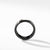 Beveled Band Ring in Black Titanium with Grey Titanium, Size 12