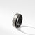 Beveled Band Ring in Black Titanium with Grey Titanium, Size 12