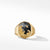 Load image into Gallery viewer, Waves Signet Ring in 18K Yellow Gold with Forged Carbon, Size 10