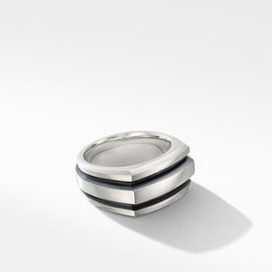 Deco Cigar Band Ring, Size 11