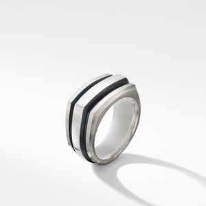 Deco Cigar Band Ring, Size 11