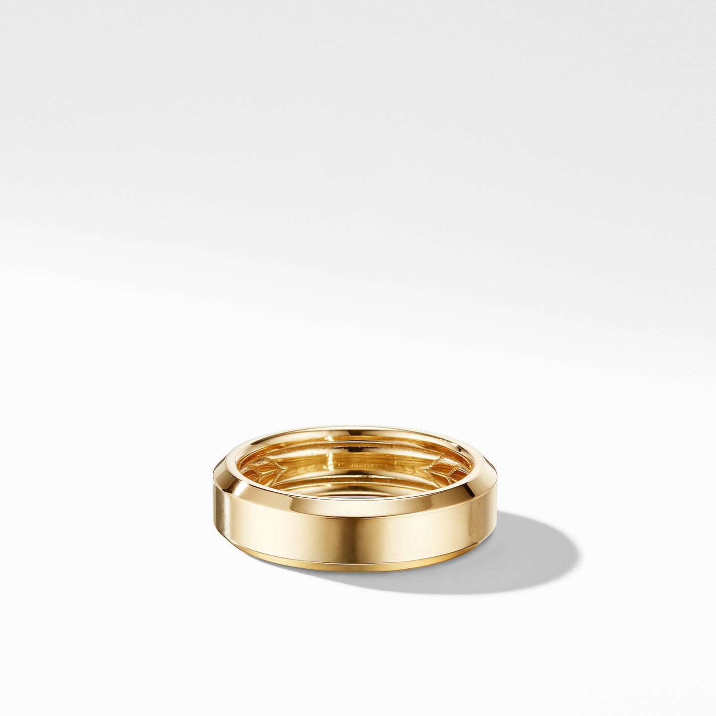 6mm Beveled Band Ring in 18K, Size 11