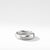 Beveled Band Ring in 18K White Gold, Size 11