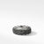 Cable Band Ring in 18K White Gold with Pavé Black Diamonds, Size 8