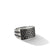 Load image into Gallery viewer, Beveled Signet Ring with Pavé Black Diamonds, Size 11