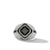 Load image into Gallery viewer, Empire Signet Ring with Black Onyx Pavé Black Diamonds, Size 11