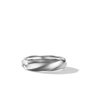 Cable Edge Band Ring in Recycled Sterling Silver, Size 10