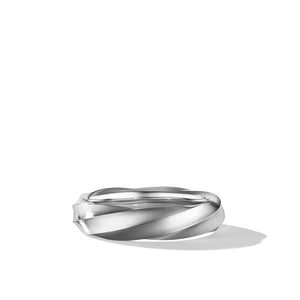 Cable Edge Band Ring in Recycled Sterling Silver, Size 9