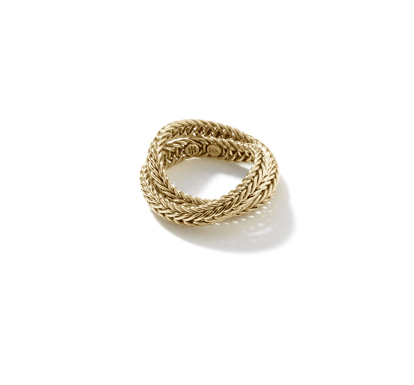 John Hardy Kami Yellow Gold Crossover Ring