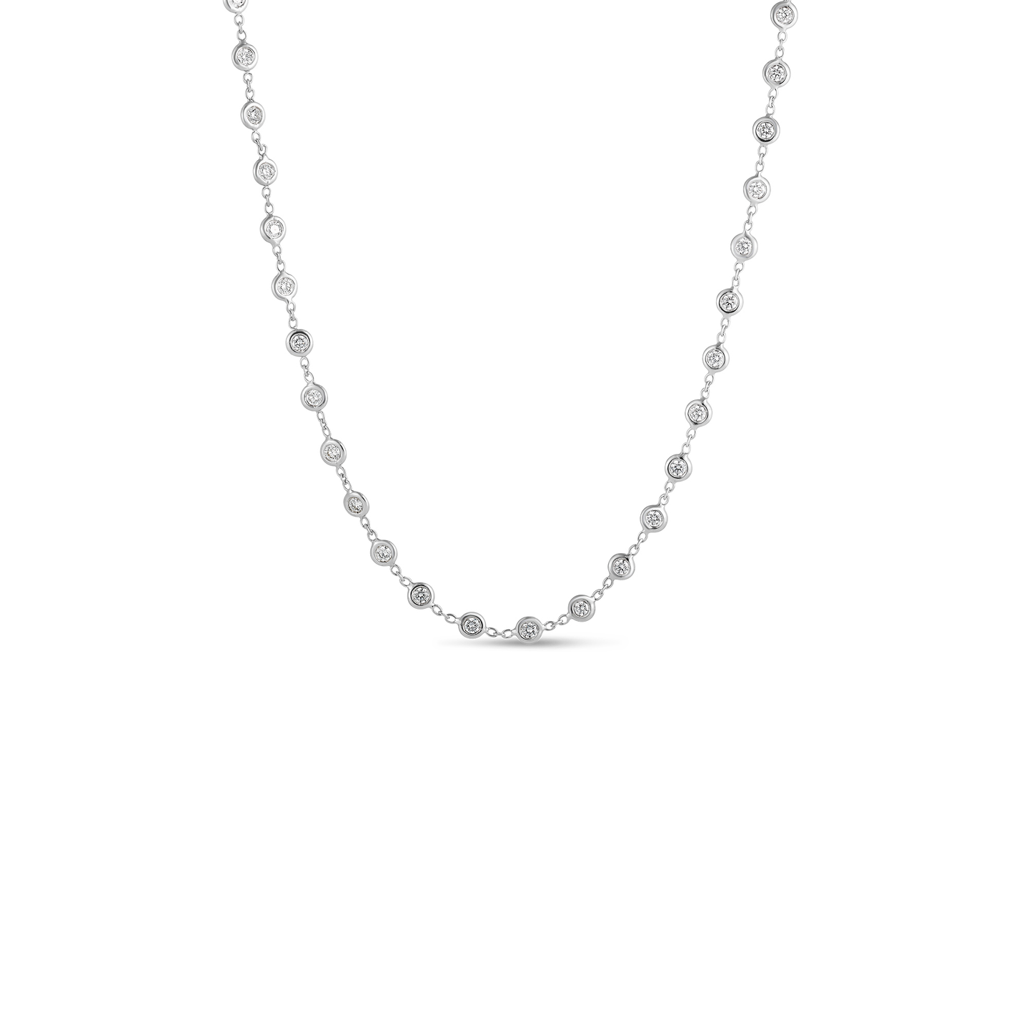 Roberto Coin Diamonds by the Inch Diamond Necklace, 18