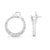 Load image into Gallery viewer, Fink&#39;s Sabel Collection 14K White Gold Diamond Open Circle Earrings