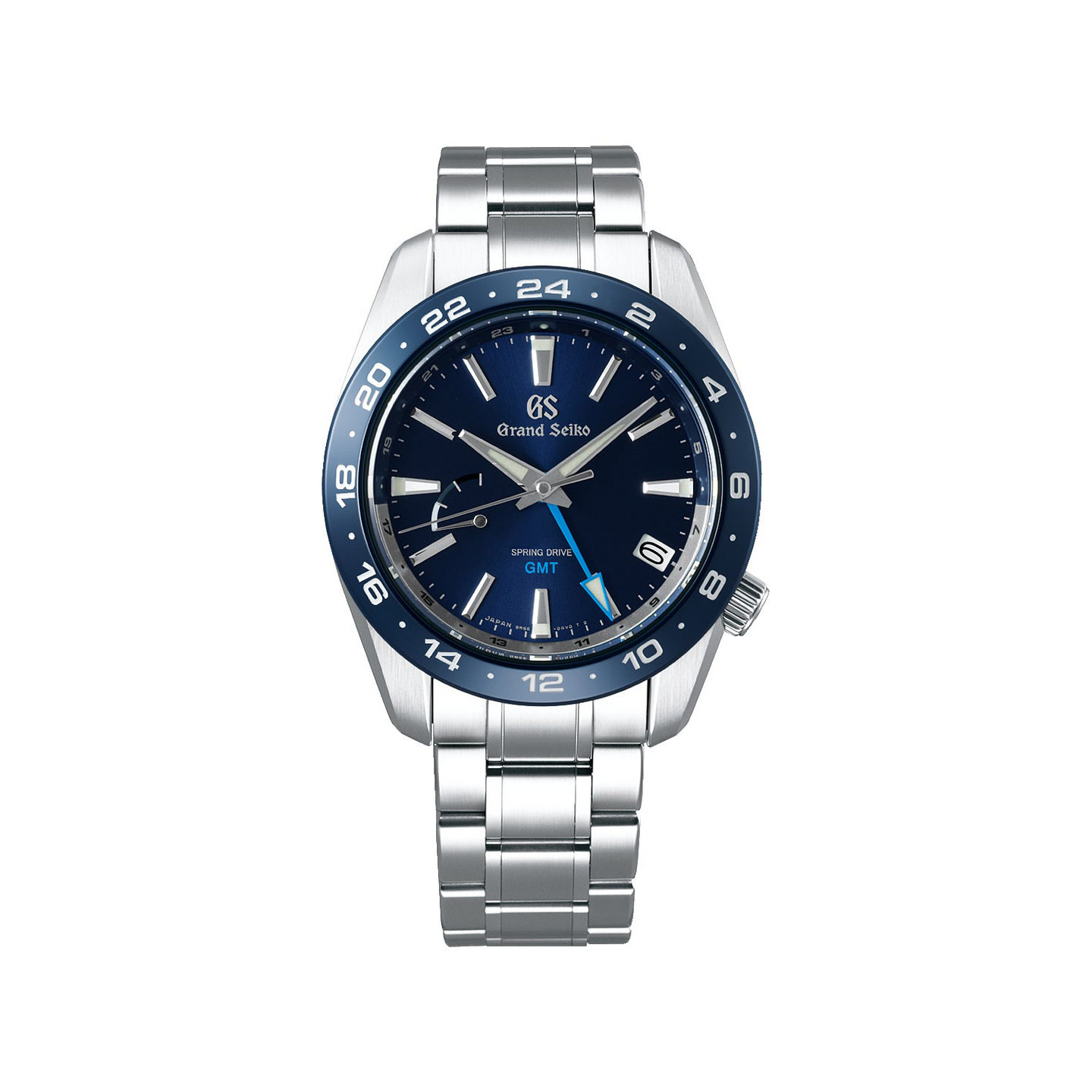 Grand Seiko Sport Watch with Blue Dial and Bezel, 40mm