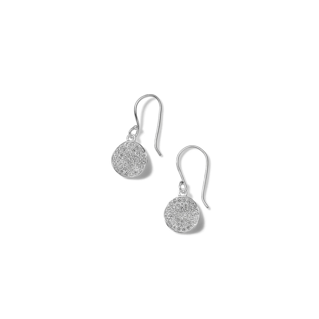 IPPOLITA Stardust Sterling Silver Mini Flower Drop Earrings with Diamonds
