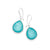 IPPOLITA Rock Candy Sterling Silver Small Gemstone Teardrop Earrings in Turquoise and Clear Quartz Doublet