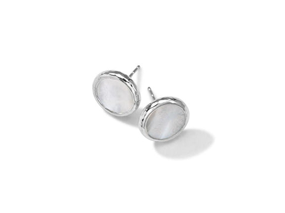 IPPOLITA Polished Rock Candy Small Flat Studs in Mother-of-Pearl
