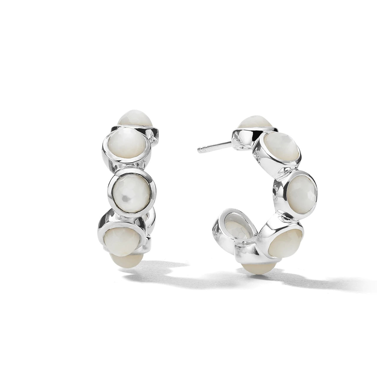 IPPOLITA Lollipop® Sterling Silver Mini Hoop Earrings with Mother-of-Pearl