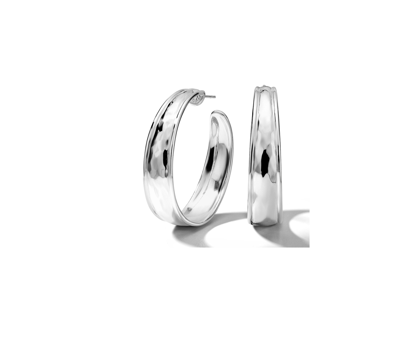 IPPOLITA Classico Goddess #3 Hammered Tapered Hoops