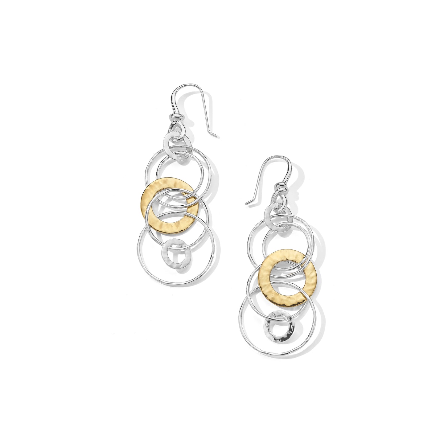IPPOLITA Sterling Silver and 18K Yellow Gold Jet Set Dangle Earrings