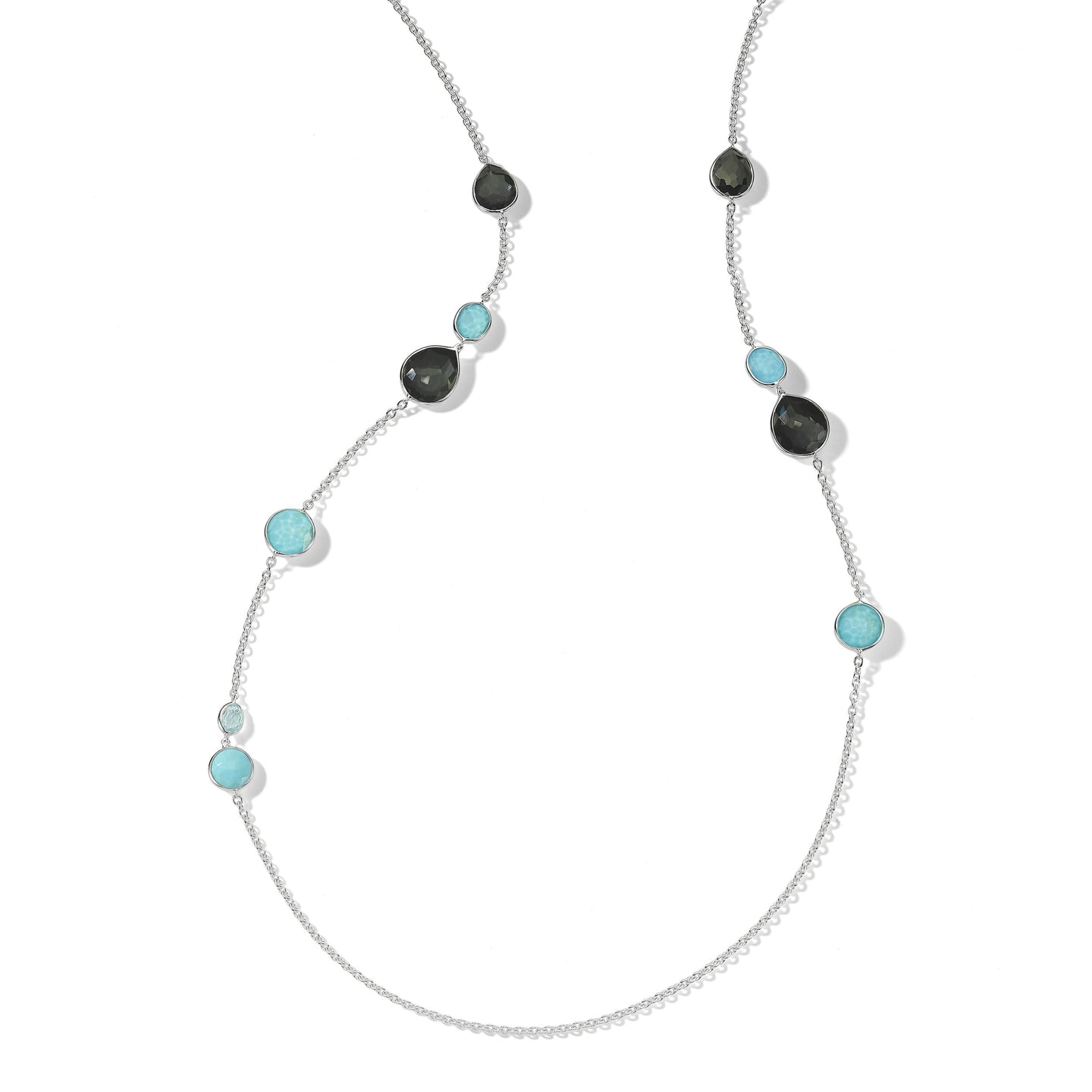 IPPOLITA Rock Candy® Sterling Silver Mixed Stone Long Necklace in Maritime