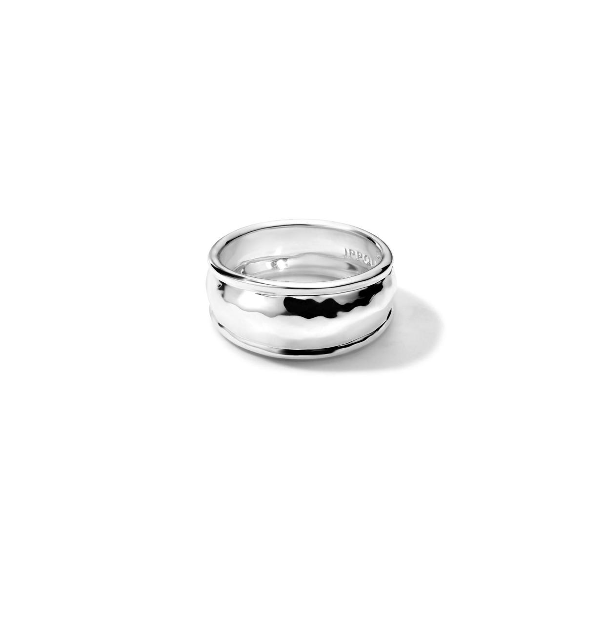 IPPOLITA Classico Goddess Thin Hammered Silver Ring