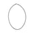 John Hardy Classic Chain Slim Oval Necklace in 18&quot;