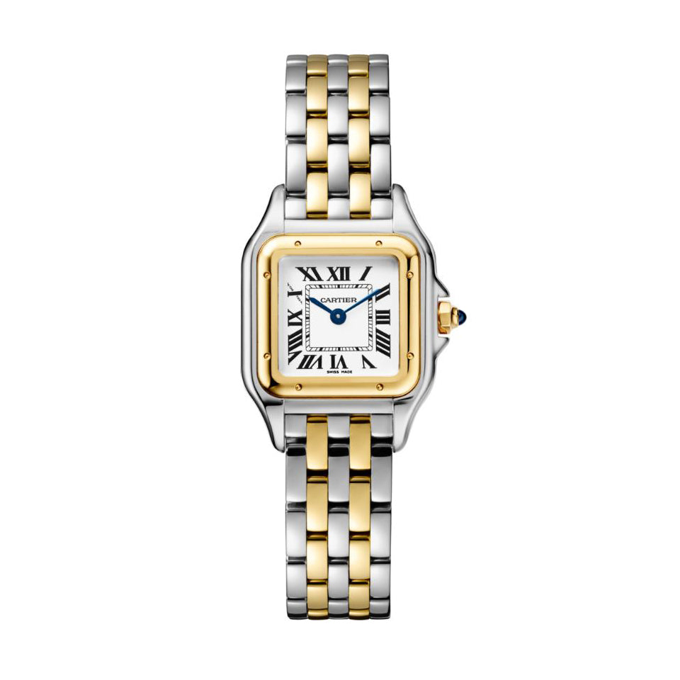 Panthère de Cartier Small Steel and Yellow Gold Watch