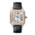 Santos-Dumont Large Steel and Pink Gold Watch