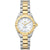 TAG Heuer Ladies&#39; Aquaracer 27mm Quartz Stainless Steel and Yellow Gold Mother-of-Pearl Dial Watch with Diamond Accents