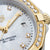 TAG Heuer Ladies&#39; Aquaracer 27mm Quartz Stainless Steel and Yellow Gold Mother-of-Pearl Dial Watch with Diamond Bezel