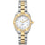 TAG Heuer Ladies&#39; Aquaracer 27mm Quartz Stainless Steel and Yellow Gold Mother-of-Pearl Dial Watch with Diamond Bezel