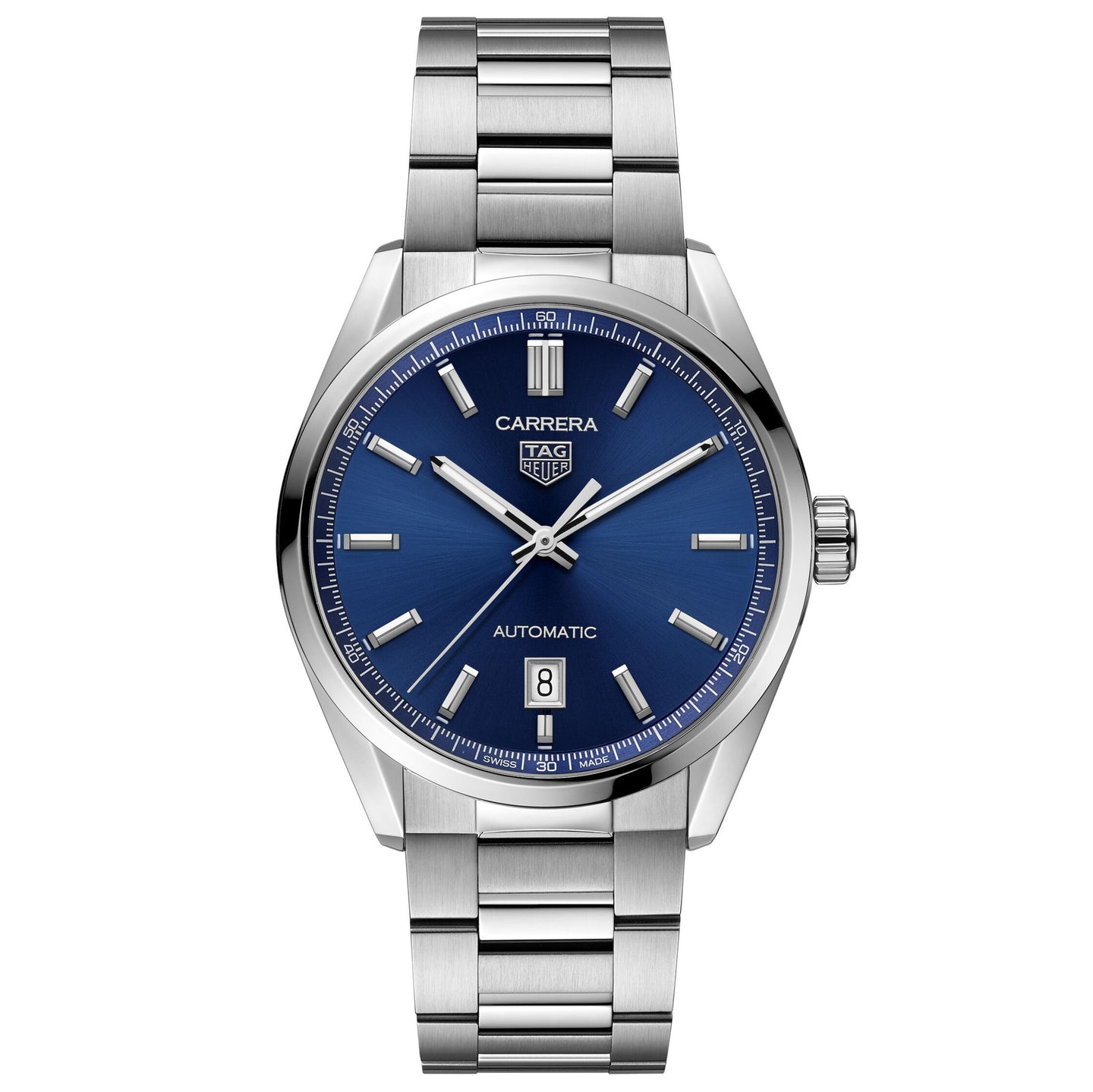 TAG Heuer Carrera Calibre 5 Automatic Men's Watch Blue Dial & Steel Watch, 39mm