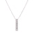Sabel Collection 14K White Gold Baguette Diamond Drop Necklace