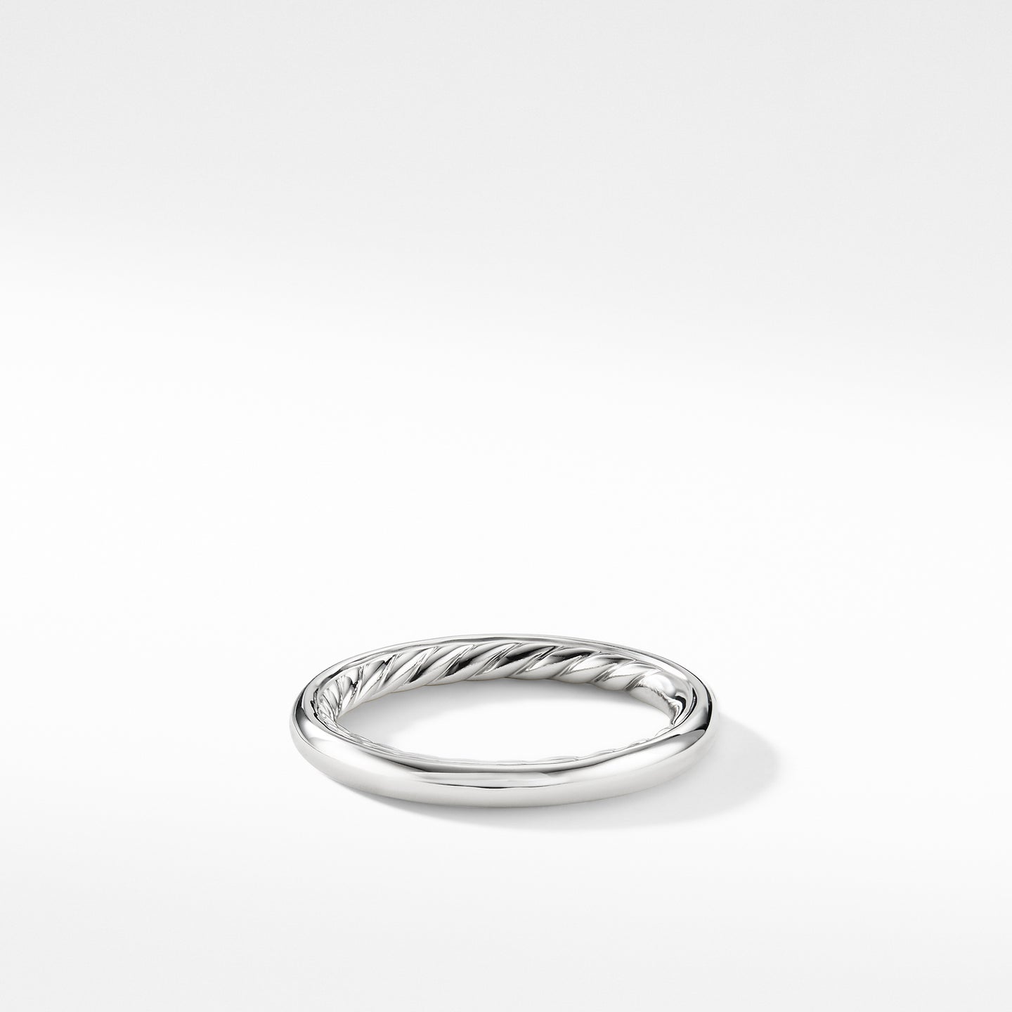 Smooth 2.5mm Ring in Platinum, Size 7