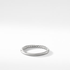 Smooth 2mm Band Ring in Platinum, Size 6