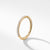 Diamond Pavé Halfway Eternity Wedding Band Ring in 18K Yellow Gold, Size 7