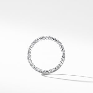 Diamond Pavé Halfway Eternity Wedding Band Ring in Platinum, Size 6