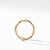 Crossover Pavé Diamond Wedding Band Ring in 18K Yellow Gold, Size 6