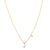 Sabel Collection 14K Yellow and White Gold Diamond Miniature Initial Pendant Necklace