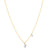 Sabel Collection 14K Yellow and White Gold Diamond Miniature Initial Pendant Necklace
