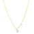 Sabel Collection 14K Yellow and White Gold Diamond Miniature Initial Pendant Necklace