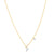 Sabel Collection 14K Yellow and White Gold Diamond Miniature Initial Pendant Necklace