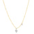 Sabel Collection 14K Yellow and White Gold Diamond Miniature Initial Pendant Necklace
