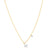 Sabel Collection 14K Yellow and White Gold Diamond Miniature Initial Pendant Necklace